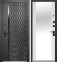 LUXOR 2МДФ РОМБЫ ВЕРТИКАЛЬ/ЭМАЛИТ БЕЛЫЙ (ЗЕРКАЛО)